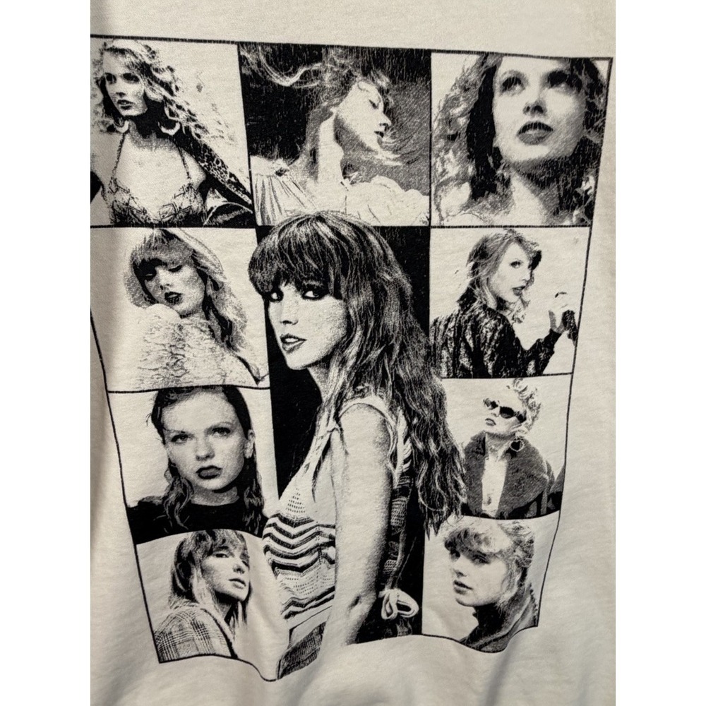 Taylor Swift , Women's XL, The Eras Tour Graphic Sweatshirt Cut Neck Distressed